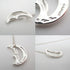 Crescent Moon Pendant Necklace Sterling Silver