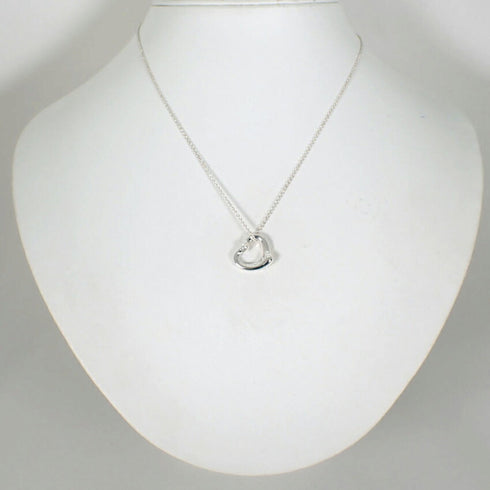 Pendant Necklace Sterling Silver with Diamond