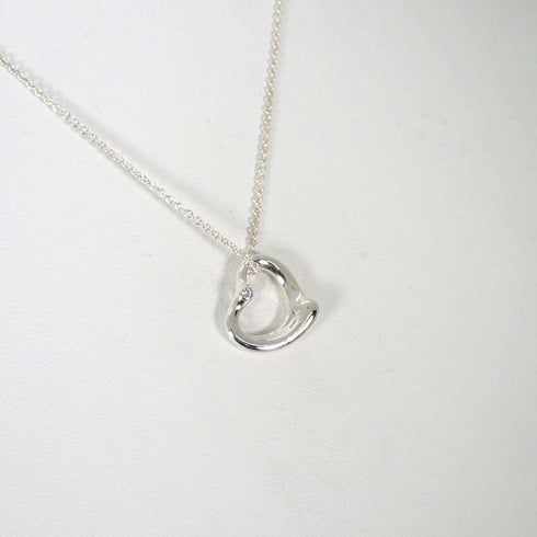 Pendant Necklace Sterling Silver with Diamond