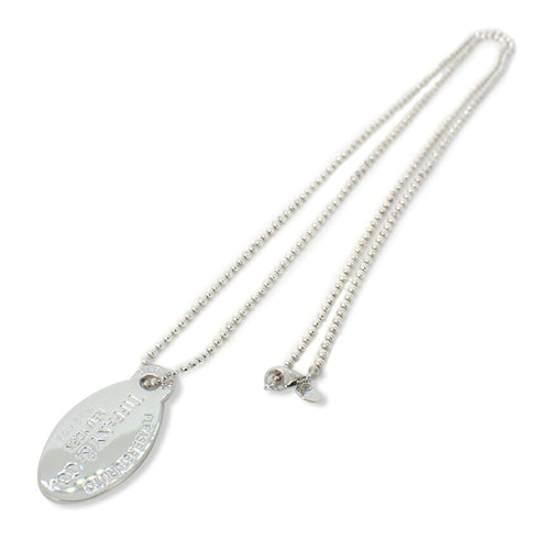 Return To Tiffany Oval Pendant Necklace Sterling Silver