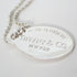 Return To Tiffany Oval Pendant Necklace Sterling Silver