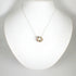 Interlocking Circle Pendant Necklace 18K Rose Gold and Sterling Silver