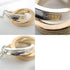 Interlocking Circle Pendant Necklace 18K Rose Gold and Sterling Silver
