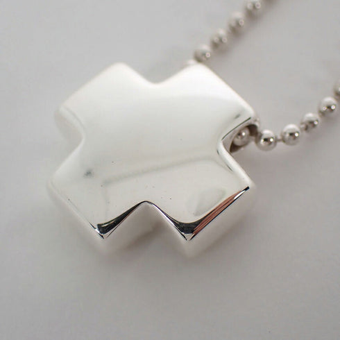 Roman Cross Pendant Necklace Sterling Silver