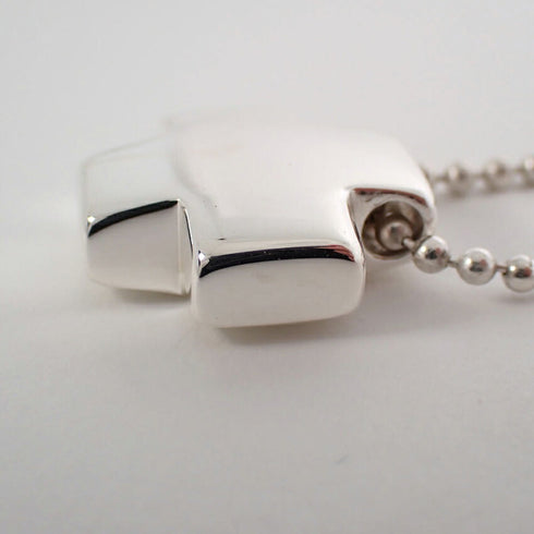 Roman Cross Pendant Necklace Sterling Silver