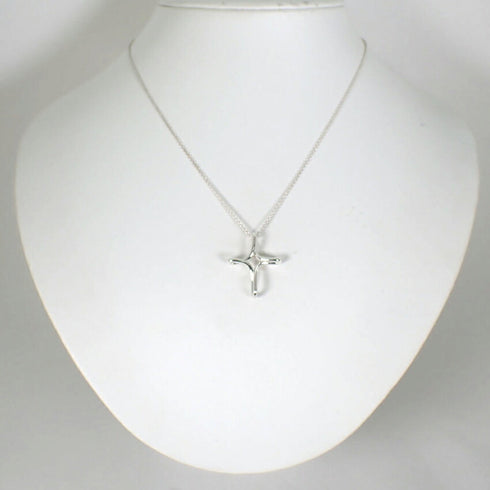 Cross Pendant Necklace Sterling Silver