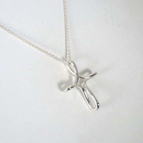 Cross Pendant Necklace Sterling Silver