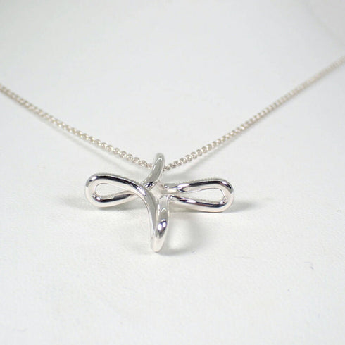 Cross Pendant Necklace Sterling Silver