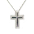 Tenderness Cross Pendant Necklace Sterling Silver
