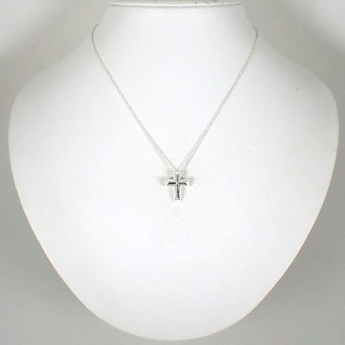 Tenderness Cross Pendant Necklace Sterling Silver