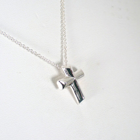 Tenderness Cross Pendant Necklace Sterling Silver