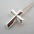 Tenderness Cross Pendant Necklace Sterling Silver