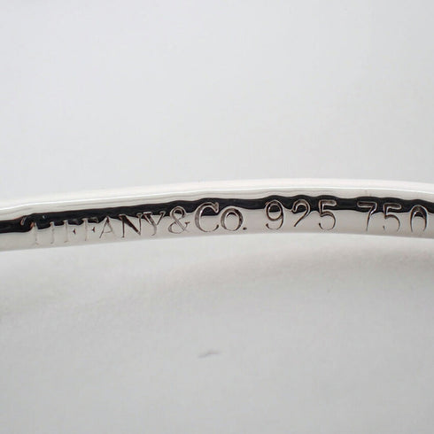 Love Knot Bangle Sterling Silver and 18K Yellow Gold Bracelet