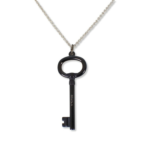 Key Pendant Necklace Sterling Silver