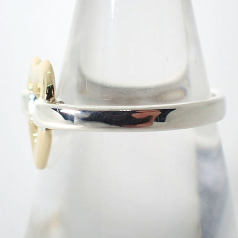 Band Ring Sterling Silver and 18K Yellow Gold