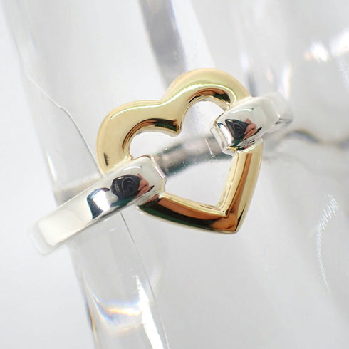 Band Ring Sterling Silver and 18K Yellow Gold