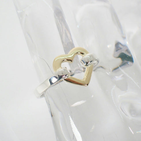 Band Ring Sterling Silver and 18K Yellow Gold