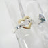 Band Ring Sterling Silver and 18K Yellow Gold
