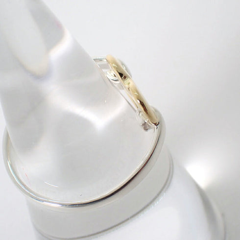 Band Ring Sterling Silver and 18K Yellow Gold