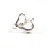 Open Heart Ring Sterling Silver