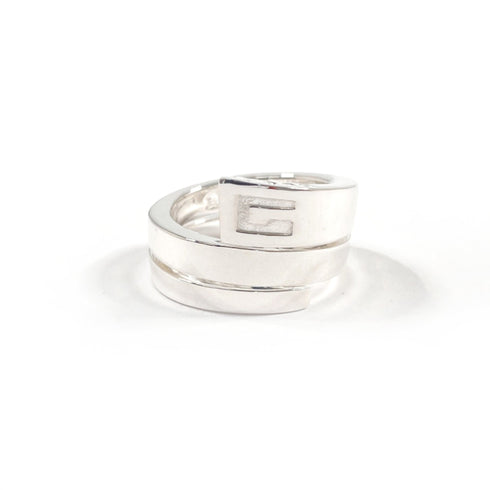 Spiral Snake Ring Sterling Silver