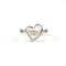 Open Heart Ring Sterling Silver