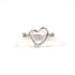 Open Heart Ring Sterling Silver