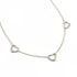 Open Heart Pendant Necklace Sterling Silver 9mm