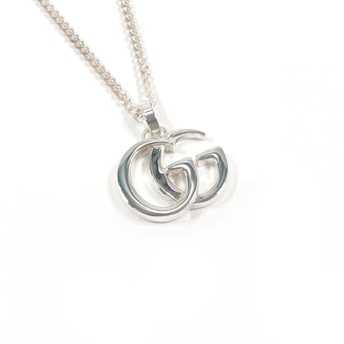 Double G Pendant Necklace Sterling Silver