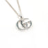 Double G Pendant Necklace Sterling Silver
