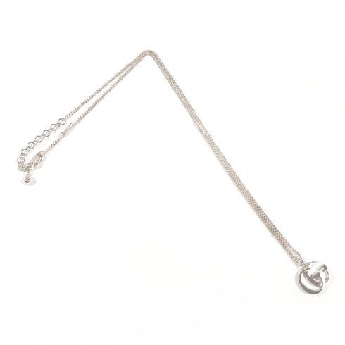 Double G Pendant Necklace Sterling Silver