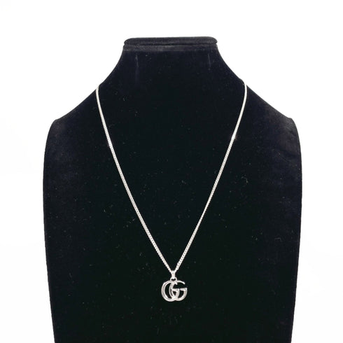 Double G Pendant Necklace Sterling Silver