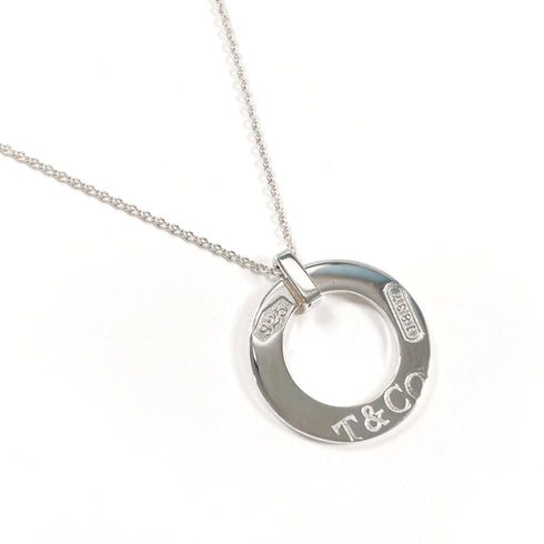Circle Pendant Necklace Sterling Silver