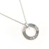 Circle Pendant Necklace Sterling Silver