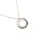 Circle Pendant Necklace Sterling Silver