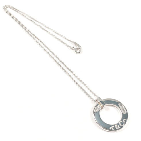 Circle Pendant Necklace Sterling Silver