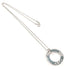 Circle Pendant Necklace Sterling Silver
