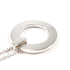 Circle Pendant Necklace Sterling Silver