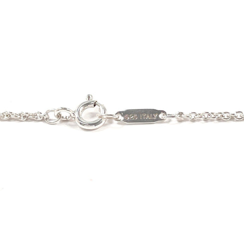 Circle Pendant Necklace Sterling Silver