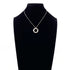 Circle Pendant Necklace Sterling Silver