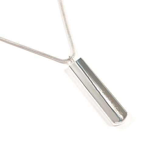 Bar Pendant Necklace Sterling Silver