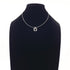 Pierced Cross Pendant Necklace Sterling Silver