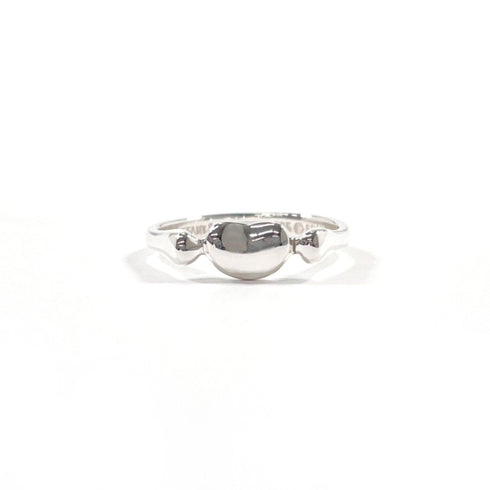 Bean Ring Sterling Silver
