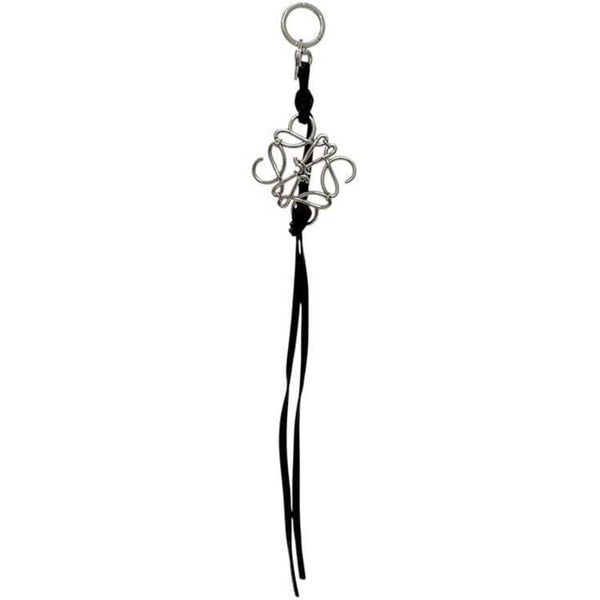 Charm Leather and Metal Black Handbag Charm