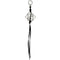 Charm Leather and Metal Black Handbag Charm