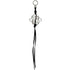 Charm Leather and Metal Black Handbag Charm