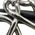 Charm Leather and Metal Black Handbag Charm