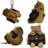 Charm Canvas and Fur and Monogram Brown Handbag Charm