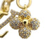 Charm Metal and Rhinestone Gold Handbag Charm