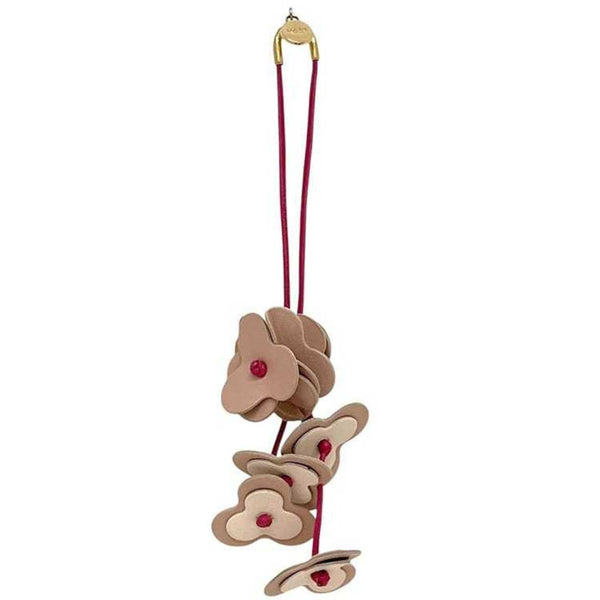 Charm Leather Pink Handbag Charm